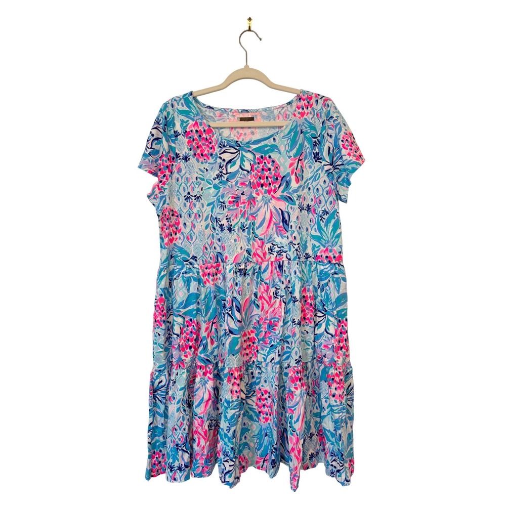 NWOT Lilly Pulitzer Geanna‎ Dress Zanzibar Blue Party Princess Sz XL